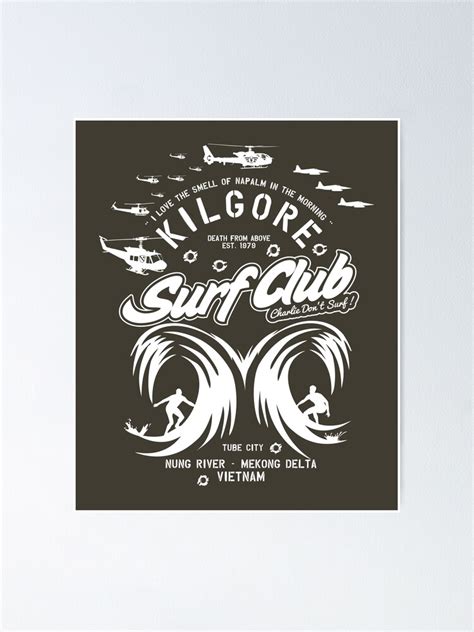 "Kilgore Surf Club HD Army Edition" Poster by Purakushi | Redbubble