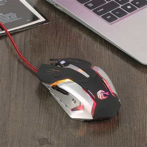 2.4G Adjustable 7 Buttons Optical USB Wired Gaming Game Silent Mouse for PC Laptop 6A18 Drop ...