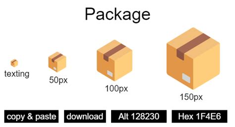 "Package": Emoji and Codes