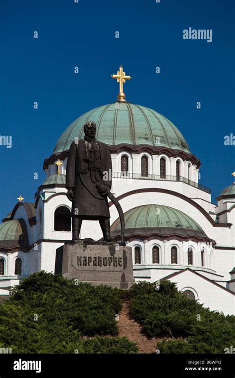 Karadjordje monument at Vracar, Belgrade, Serbia Stock Photo - Alamy