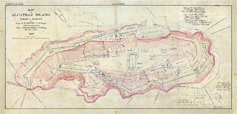 Alcatraz Cartoon Map