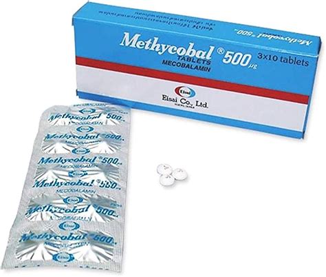 Methycobal 500 mcg tablets Mecobalamin (Packing 3 × 10's) Product of ...