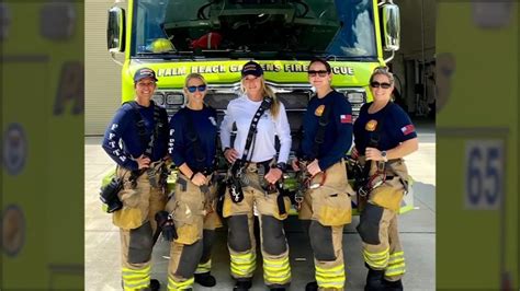 5 women become first all-female fire rescue crew in Florida department ...