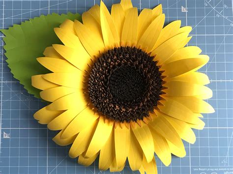 3D Sunflower Svg Paper Sunflower Svg Sunflower Paper Flower - Etsy ...