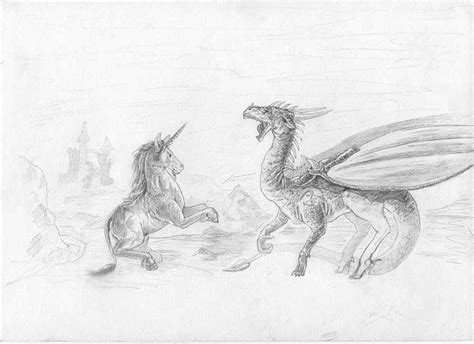 dragon vs unicorn by NikaTheDragon on DeviantArt