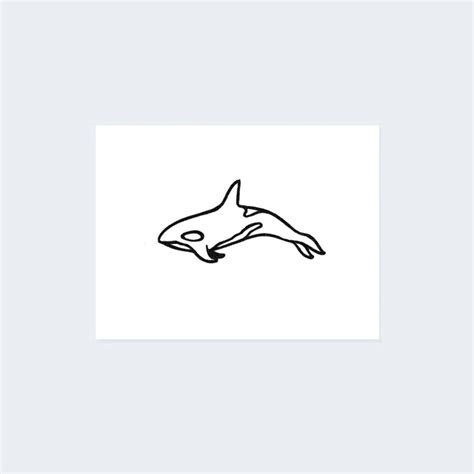 Simple Orca Tattoo