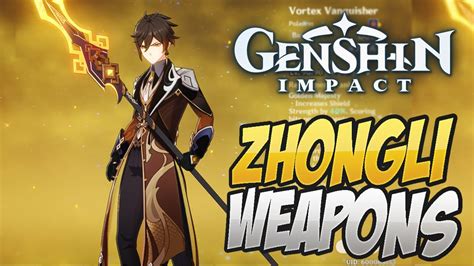 WHAT SHOULD YOU USE?! Zhongli Best Weapons! Genshin Impact - YouTube