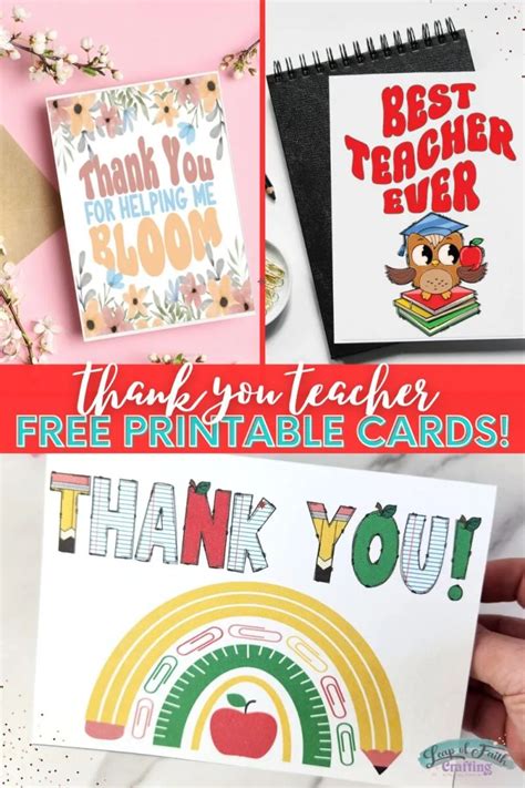 FREE Teacher Appreciation Thank You Printable Two Versions!, 40% OFF