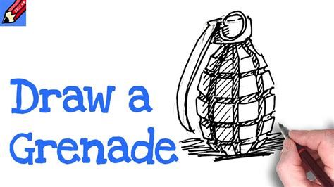 How to draw a Hand Grenade Real Easy - YouTube