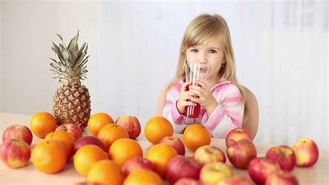 Child Drinking Juice Showing Ok! Stock Footage SBV-303489708 - Storyblocks