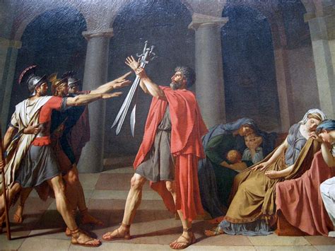 Paris Louvre Painting 1784 Jacques-Louis David - The Oath of the Horatii