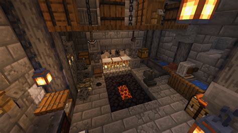 Blacksmith interior design - Minecraftbuilds | Minecraft interior ...