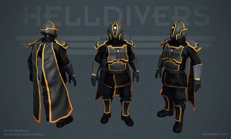 helldivers 3d model by oskar kuijken | Character design, Fantasy character design, Armor