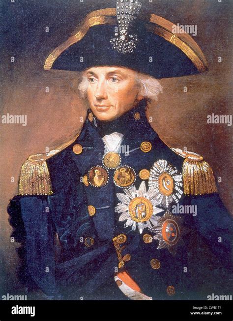 Admiral Horatio Nelson (1758-1805), portrait from the National Maritime ...