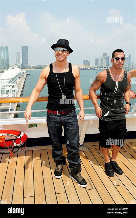 Donnie Wahlberg, Danny Wood Members of NKOTB attend the Third NKOTB Cruise at Port of Miami on ...