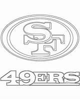 San Francisco 49ers Logo coloring Page sketch template