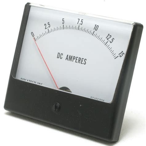 0 - 15 Ampere DC Analog Panel Meter