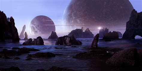 ArtStation - Sci Fi Beach Matte Painting