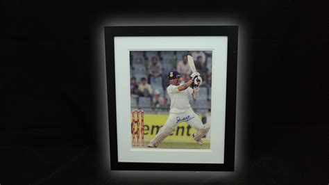 Sachin Tendulkar Signed Photo Display - Autographs of the World