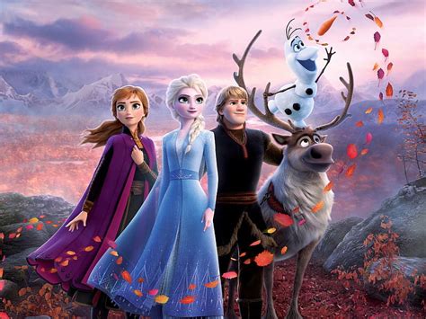 Frozen II (2019), poster, olaf, autumn, movie, reindeer, frozen 2, disney, leaf, HD wallpaper ...