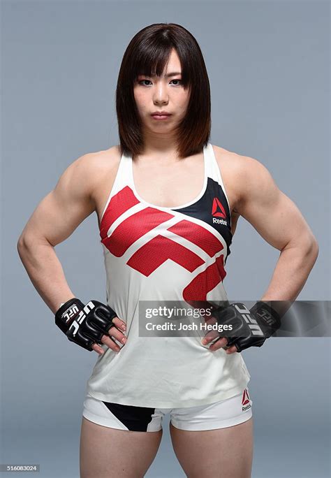 Rin Nakai of Japan poses for a portrait during a UFC photo session at ...