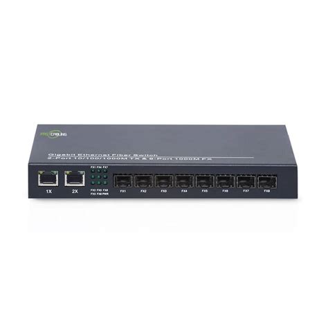 8 port Fiber Optic SFP Switch - FASTCABLING