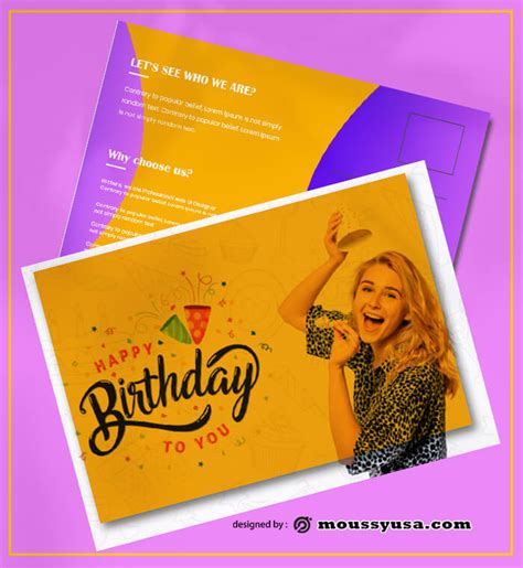 3+ Birthday Party Postcard template ideas | Mous Syusa