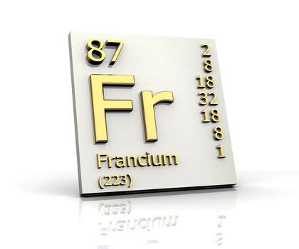 Francium, Chemical Element - uses, elements, metal, number, name, symbol, mass, atom