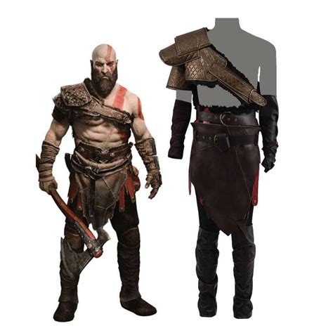 God of War 4 Kratos Cosplay Costume Halloween For Adults Halloween ...