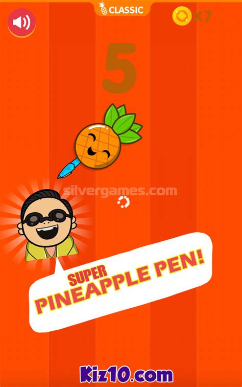 Pen Pineapple Apple Pen - Play Online on SilverGames 🕹️