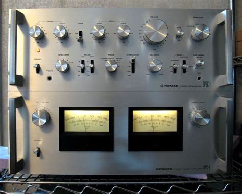 Pioneer SPEC-1 Preamp and SPEC-4 Stereo Power Amp. Vintage Audio | Pioneer audio, Audio room, Audio