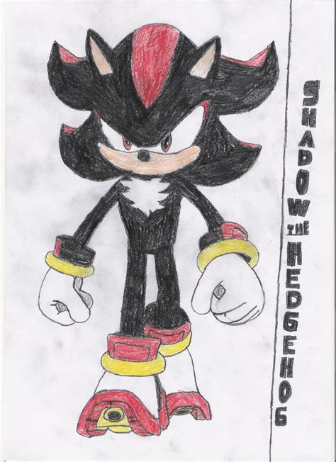 Sonic Shadow Pencil Drawing