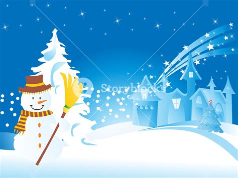 Winter Season Background With Snowflakes Royalty-Free Stock Image - Storyblocks