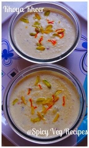 Khoya Kheer (Rice Pudding) Recipe