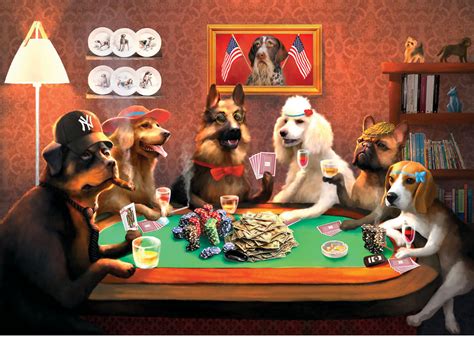 Dogs Playing Poker