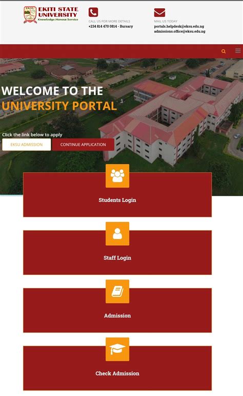 Ekiti State University Portal: Access Student Services - InSchoolBoard