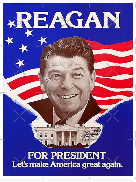 "Reagan Bush '84 Retro Logo Red White Blue Election Ronald George 1984 84" Photographic Print by ...