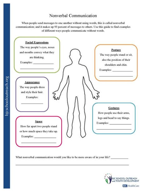 Non verbal communication | Printable worksheets, Therapy worksheets, Kindergarten worksheets