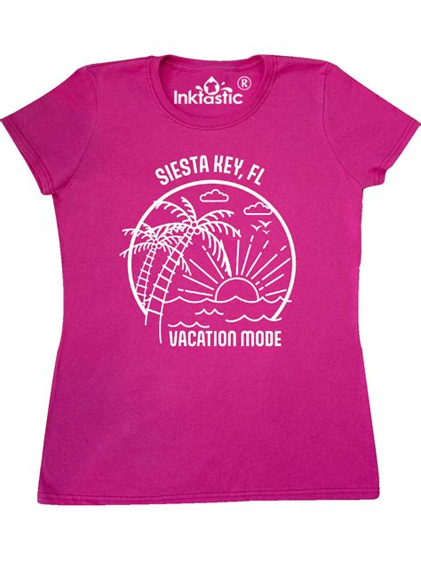 Inktastic Summer Vacation Mode Siesta Key Beach Florida Women's T-Shirt - Walmart.com