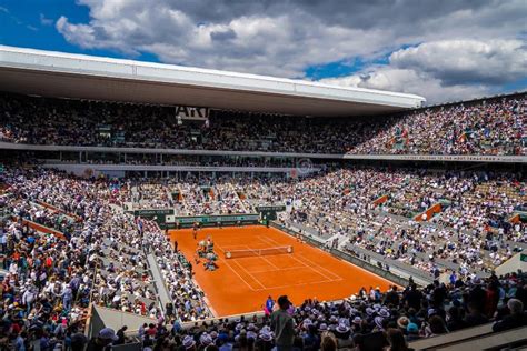 Court Philippe Chatrier at Le Stade Roland Garros during Round 4 Match at 2022 Roland Garros in ...