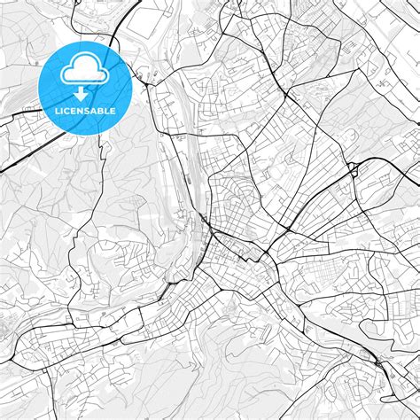 Vector PDF map of Hagen, Germany - HEBSTREITS Sketches in 2022 | Map ...