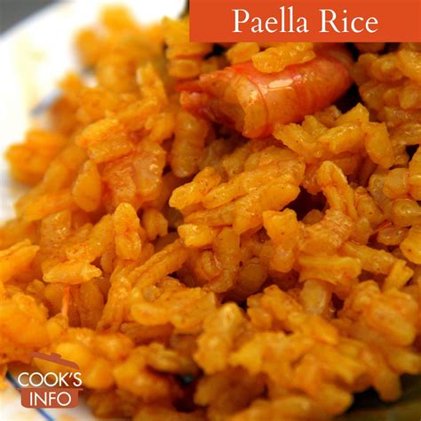 Paella Rice - CooksInfo