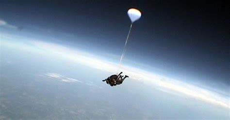 Record leap from edge of space gives skydiving a lift