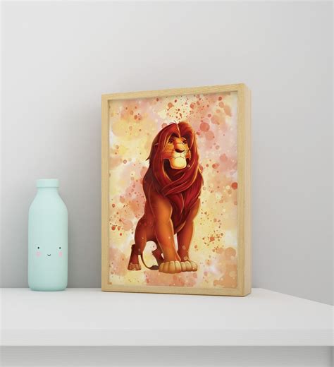 Mufasa From the Lion King Art Print, Disney Poster, Wall Decor, Home ...