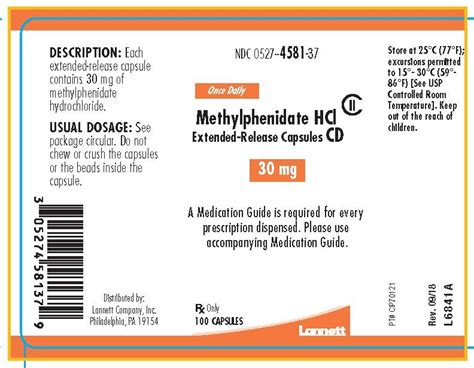 Methylphenidate CD Capsules: Package Insert - Drugs.com