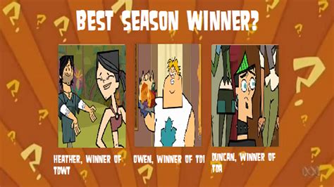 WYGRF- Season Winners (American Version) - Total Drama Island Fan Art (27332942) - Fanpop