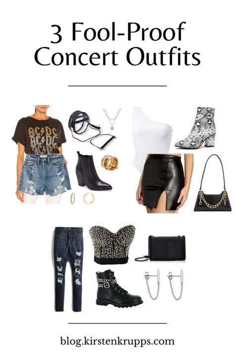 3 Fool-Proof Concert Outfits | Concert outfit summer, Concert outfit ...