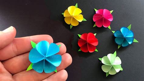 Basteln mit Papier: Blume als Geschenk selber machen 🌸 Origami 🌸 ...