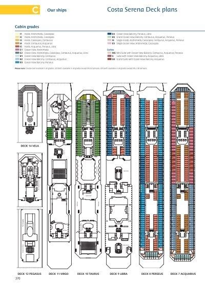 Costa Serena Deck plans