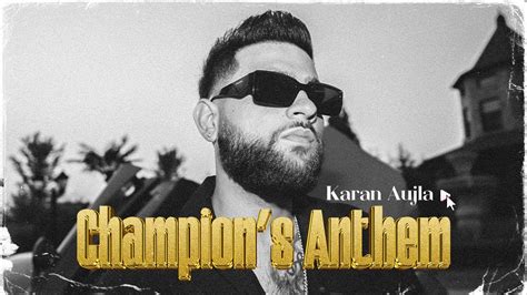 Champions Anthem (Official Video) Karan Aujla | Ikky | Latest Punjabi ...